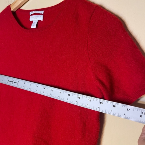 Cashmere Classic Red Women's Top - Picture 7 of 8